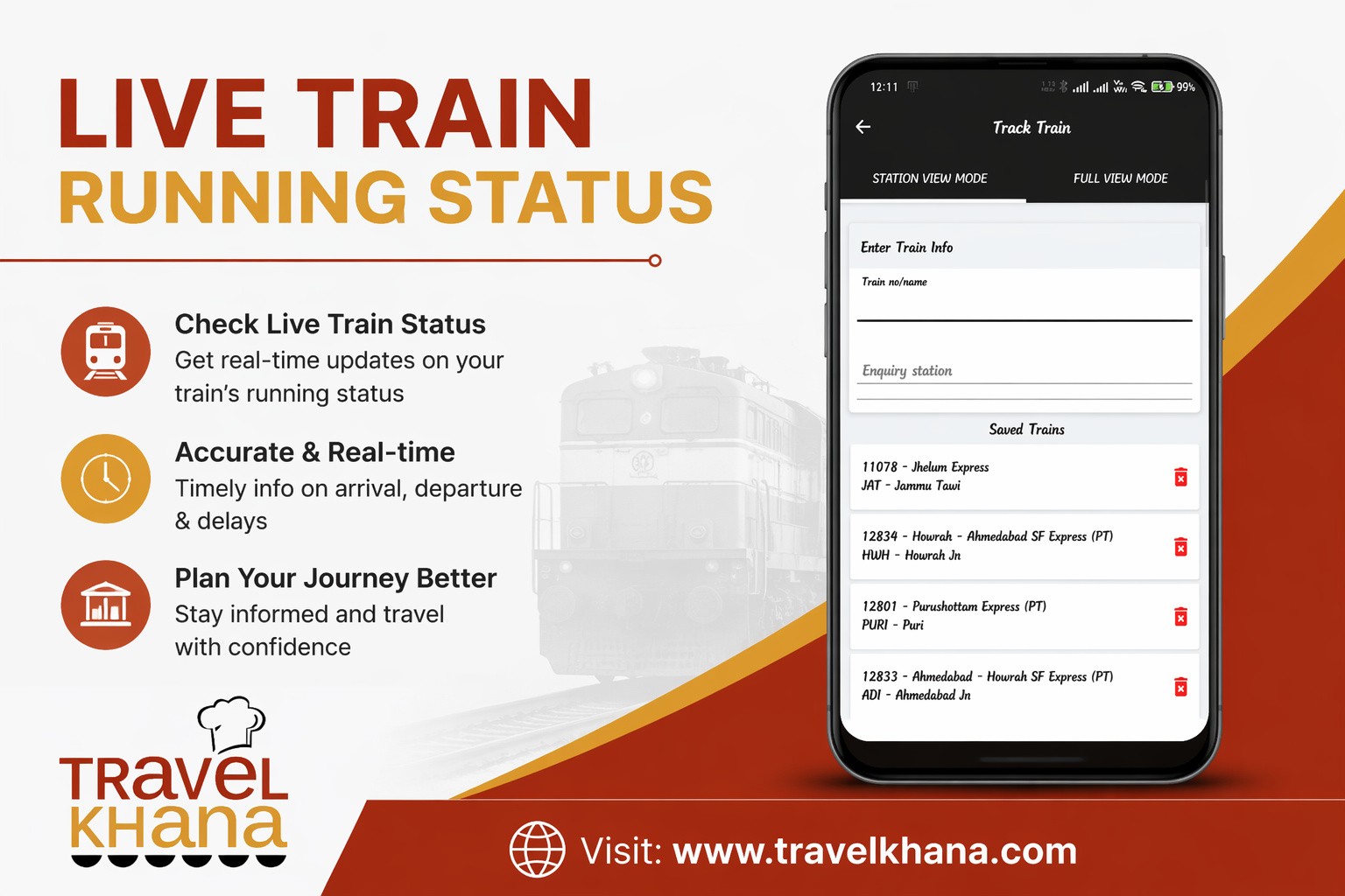 Live Train Running Status