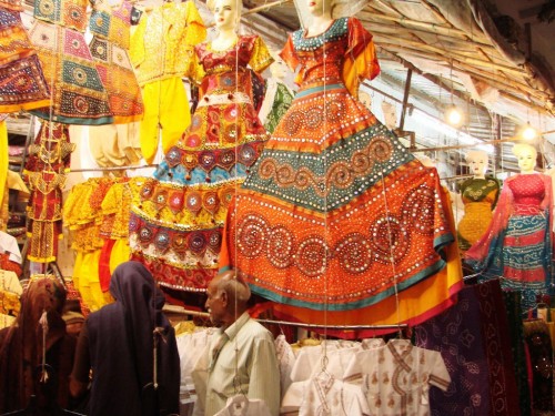 Pushkar shops on main market